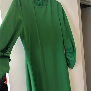 Zara Green Long Sleeve Dress